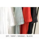 60リネンキャンバス　ワンピース