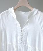 60リネンキャンバス　ワンピース