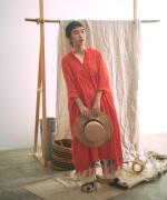 60リネンキャンバス　ワンピース