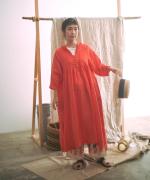 60リネンキャンバス　ワンピース