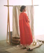 60リネンキャンバス　ワンピース