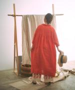 60リネンキャンバス　ワンピース