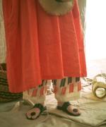 60リネンキャンバス　ワンピース