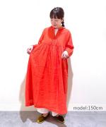 60リネンキャンバス　ワンピース