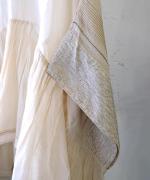 ステッチワークカディコットン　ポンチョブラウス