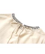 ステッチワークカディコットン　ポンチョブラウス