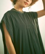 ステッチワークカディコットン　ワンピース