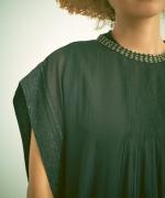 ステッチワークカディコットン　ワンピース