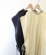 ステッチワークカディコットン　ワンピース