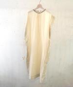 ステッチワークカディコットン　ワンピース