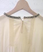 ステッチワークカディコットン　ワンピース