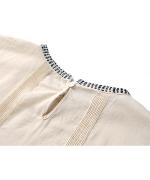 ステッチワークカディコットン　ワンピース