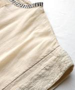 ステッチワークカディコットン　ワンピース