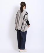 マルチストライプ　ブラウス　