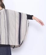 マルチストライプ　ブラウス　