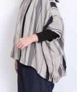 マルチストライプ　ブラウス　