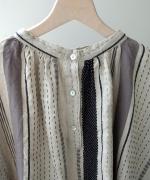 マルチストライプ　ブラウス　