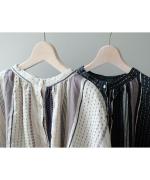 マルチストライプ　ブラウス　