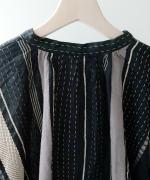 マルチストライプ　ブラウス　