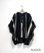 マルチストライプ　ブラウス　