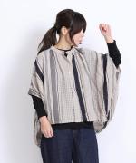 マルチストライプ　ブラウス　