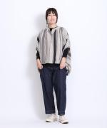 マルチストライプ　ブラウス　