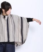 マルチストライプ　ブラウス　