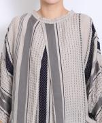 マルチストライプ　2wayワンピース