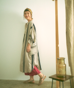 マルチストライプ　2wayワンピース