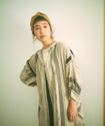 マルチストライプ　2wayワンピース