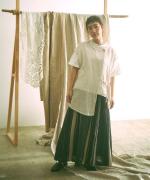 マルチストライプ　スカート