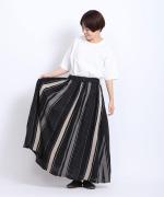 マルチストライプ　スカート