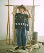 パネルカットジャガード　プルオーバー