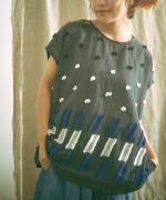 パネルカットジャガード　プルオーバー