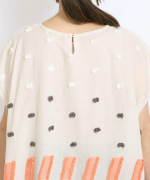 パネルカットジャガード　プルオーバー