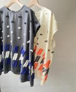 パネルカットジャガード　プルオーバー