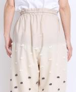 パネルカットジャガード　パンツ