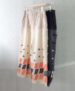 パネルカットジャガード　パンツ