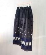 パネルカットジャガード　パンツ