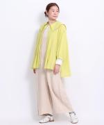 ふわふわローン　ビッグカラーロングシャツ