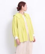 ふわふわローン　ビッグカラーロングシャツ