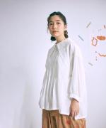 ふわふわローン　ビッグカラーロングシャツ