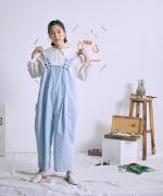 ふわふわローン　ビッグカラーロングシャツ