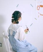 ふわふわローン　ビッグカラーロングシャツ