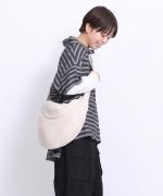 リネンボーダー　ボーダーハイネックプルオーバー