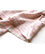 リネンボーダー　ボーダーハイネックプルオーバー