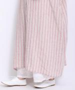 リネンボーダー　ストライプワンピース