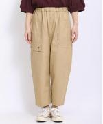 コットンリネンカツラギ　アンクルパンツ