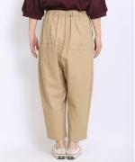 コットンリネンカツラギ　アンクルパンツ