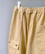 コットンリネンカツラギ　アンクルパンツ